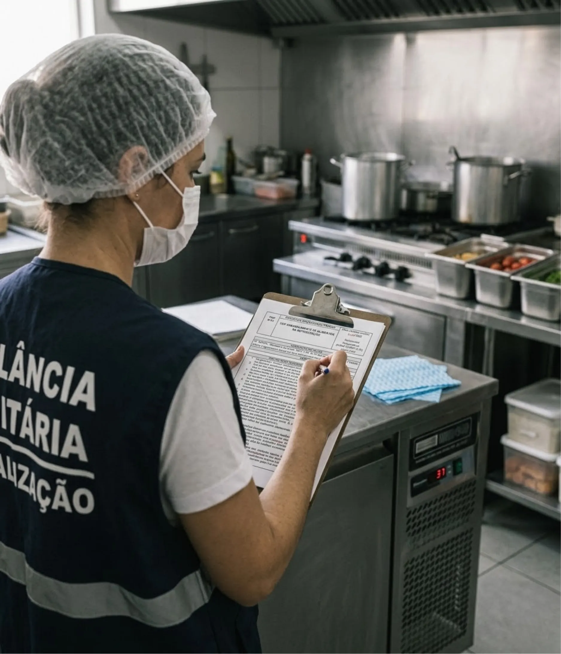 Fiscalizando restaurante